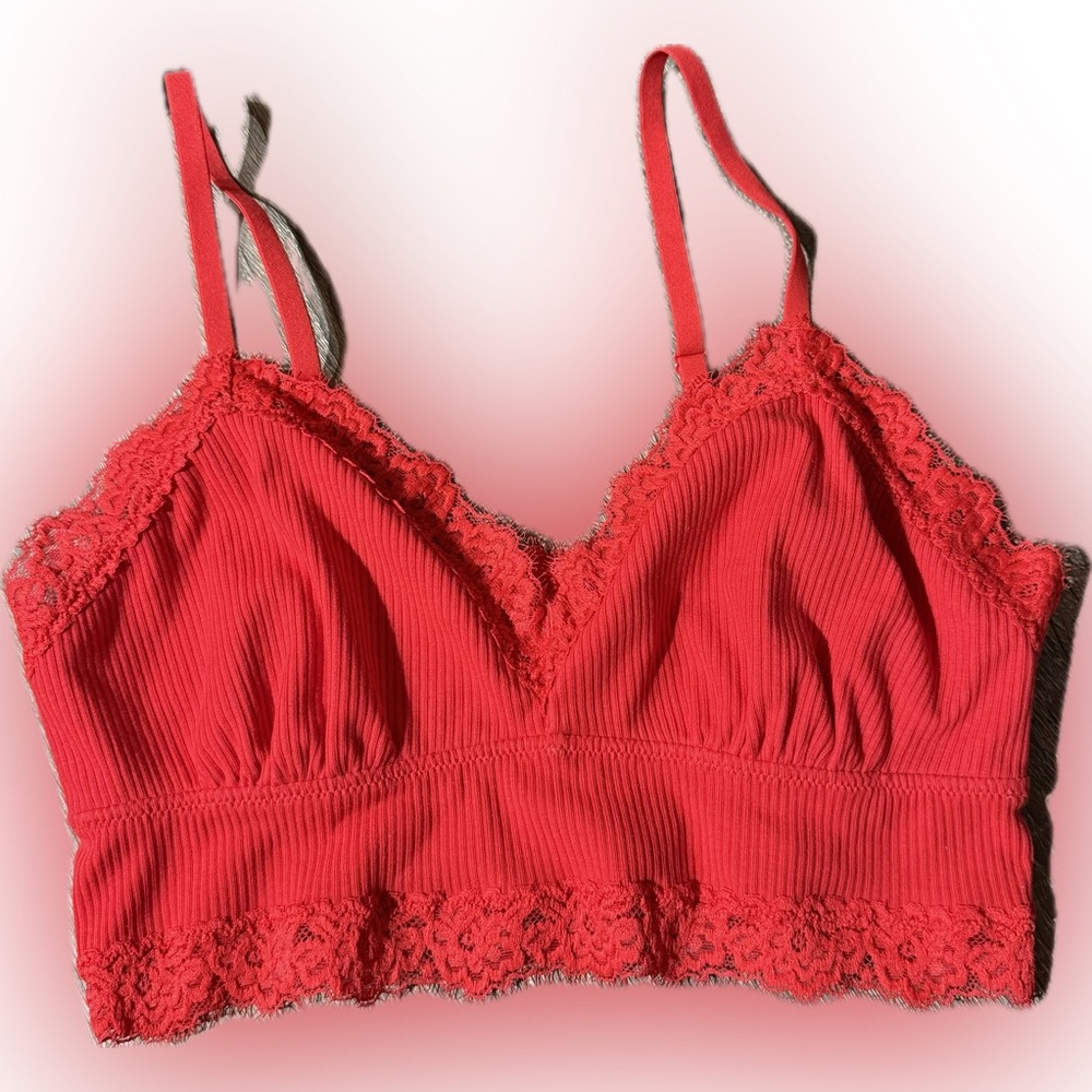 aerie Longline Eyelash Trim Bralette - Picture 6 of 8